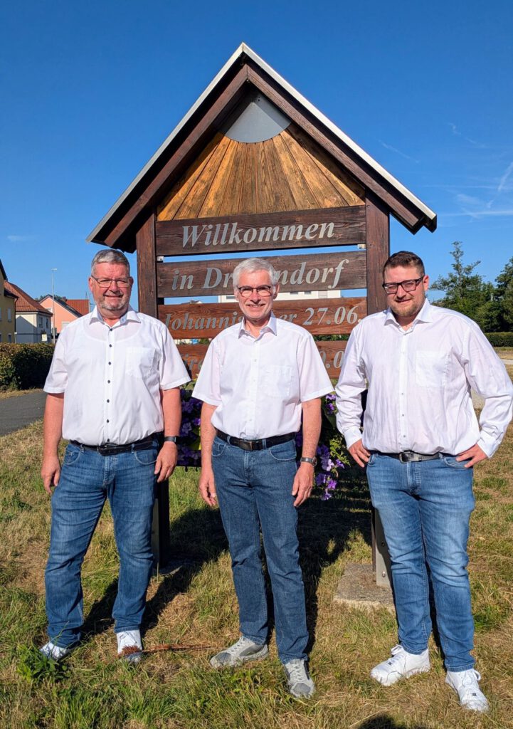 Gemeinderäte Christian Hansel, Andreas Spahn und Jonas Göller