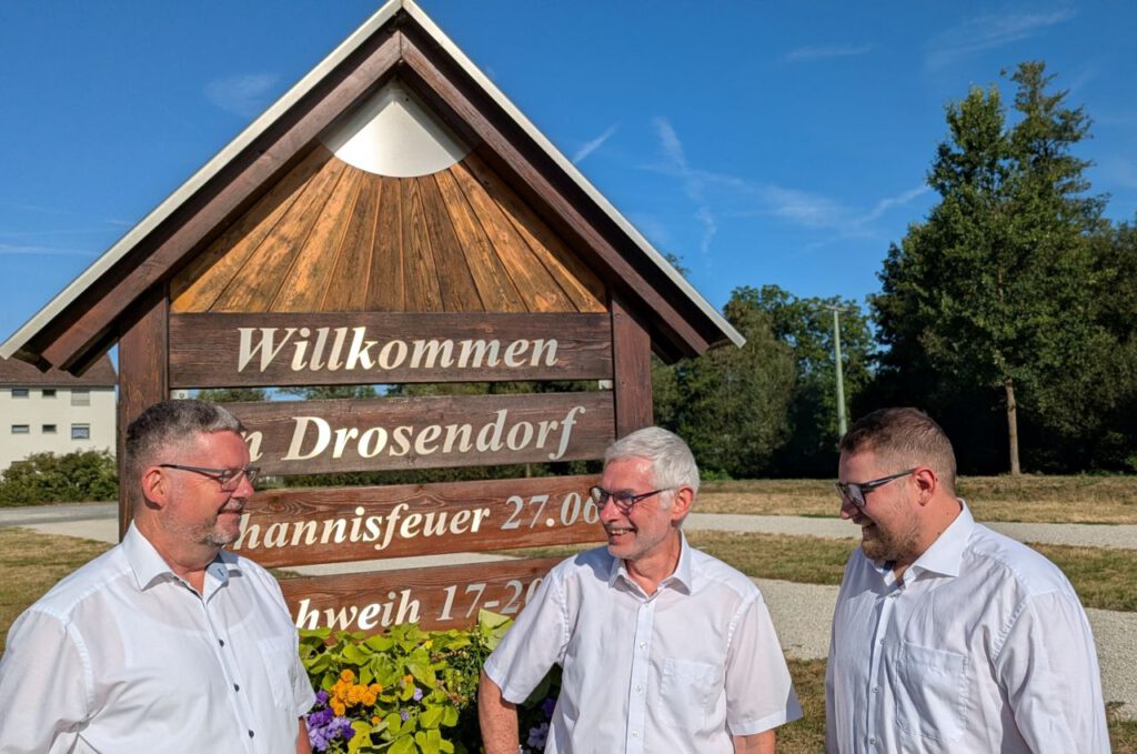 Gemeinderäte Christian Hansel, Andreas Spahn und Jonas Göller